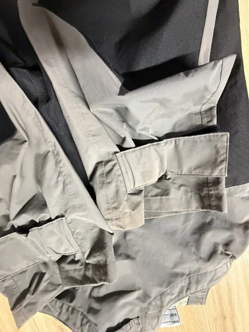 West Marine Bib Overalls Men's Medium Waterproof Sailing Fishing Boating Gray